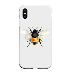 Чехол для iPhone XS Max матовый с принтом Пчела в Кировске, Силикон | Область печати: задняя сторона чехла, без боковых панелей | мёд | насекомое | оса | пчела | пчелы