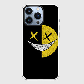 Чехол для iPhone 13 Pro с принтом SMILE в Кировске,  |  | Тематика изображения на принте: глаза крестики | злой смайл | зубы | контраст | смайл | эмоция