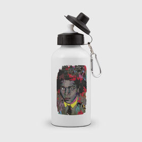 Бутылка спортивная с принтом Jean Michel Basquiat в Кировске, металл | емкость — 500 мл, в комплекте две пластиковые крышки и карабин для крепления | art | eyes | guy | jean michel basquiat | глаза | жан мишель баския | искусство | парень