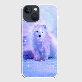 Чехол для iPhone 13 mini с принтом Полярная Лисица в Кировске,  |  | 2021 | белка | детская | единорог | енот | животное | зверь | лиса | лисенок | лисица | медведь | милый зверек | новогодняя | песец | подарок | прикольная | рождество | с новым годом | сказка | снег