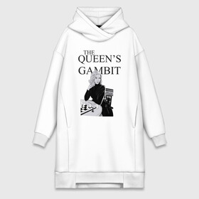 Платье-худи хлопок с принтом the queens gambit в Кировске,  |  | the queens gambit | нетфликс | сериал | ход королевы