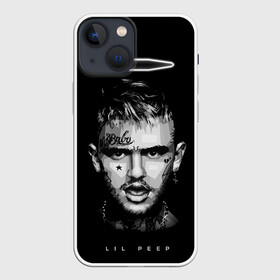 Чехол для iPhone 13 mini с принтом LIL PEEP WB в Кировске,  |  | Тематика изображения на принте: lil | lil peep | logobombing | peep. лил | pump | rap | xxx | xxxtenticon | пип | с лил пипом