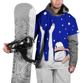Накидка на куртку 3D с принтом Новогодние ноги и панда в Кировске, 100% полиэстер |  | Тематика изображения на принте: 