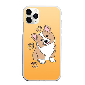 Чехол для iPhone 11 Pro матовый с принтом Персик Корги в Кировске, Силикон |  | baby | corgi | dog | kawaii | вельш корги | девочкам | детям | животные | каваи | корги | лапки | лапы | малыш | мальчикам | мордочка | мультяшный | персик | пес | песик | питомец | подарок | пушистый | следы