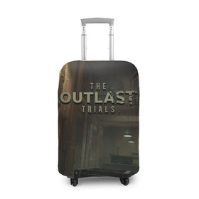 Чехол для чемодана 3D с принтом The Outlast Trials в Кировске, 86% полиэфир, 14% спандекс | двустороннее нанесение принта, прорези для ручек и колес | game | games | horror | outlast | the outlast trials | аутласт | аутласт триалс | игра | игры | ужасы | хоррор