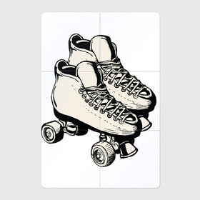 Магнитный плакат 2Х3 с принтом Ролики в Кировске, Полимерный материал с магнитным слоем | 6 деталей размером 9*9 см | арт | кроссовки | обувь | рисунок | ролики | шнурки