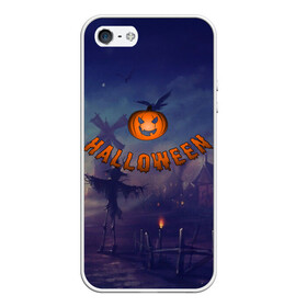 Чехол для iPhone 5/5S матовый с принтом Halloween Pumpkin в Кировске, Силикон | Область печати: задняя сторона чехла, без боковых панелей | halloween | halloween  pumpkin | pumpkin | хэллоуин | хэллоуин тыква