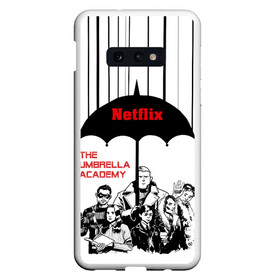 Чехол для Samsung S10E с принтом The Umbrella Academy Season 3 в Кировске, Силикон | Область печати: задняя сторона чехла, без боковых панелей | netflix | rain | superheroes | the umbrella academy | tv series | umbrella | академия амбрелла | дождь | зонтик | нетфликс | сериал | супергерои