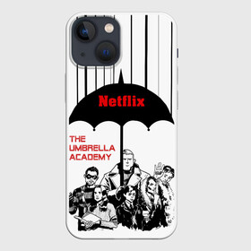 Чехол для iPhone 13 mini с принтом The Umbrella Academy Season 3 в Кировске,  |  | netflix | rain | superheroes | the umbrella academy | tv series | umbrella | академия амбрелла | дождь | зонтик | нетфликс | сериал | супергерои