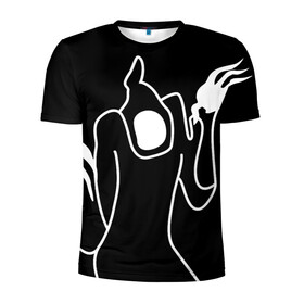 Мужская футболка 3D спортивная с принтом Haunted Family в Кировске, 100% полиэстер с улучшенными характеристиками | приталенный силуэт, круглая горловина, широкие плечи, сужается к линии бедра | haunted family | kizaru | rap | кизару | рэп | хип хоп