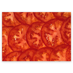 Поздравительная открытка с принтом Помидорки в Кировске, 100% бумага | плотность бумаги 280 г/м2, матовая, на обратной стороне линовка и место для марки
 | Тематика изображения на принте: арт | еда | лето | овощ | овощи | помидор | помидорки | помидоры | рисунок | томат | томаты