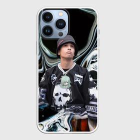 Чехол для iPhone 13 Pro Max с принтом Slava Marlow исполнитель в Кировске,  |  | blogger | celebrity | dude | guy | music | pattern | rap | skull | slava marlow | артём готлиб | блогер | знаменитость | музыка | музыкант | парень | рэп | узор | череп | чувак