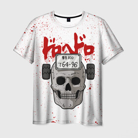 Мужская футболка 3D с принтом Dorohedoro scull в Кировске, 100% полиэфир | прямой крой, круглый вырез горловины, длина до линии бедер | anime | dorohedoro | ebisu | manga | аниме | дорохедоро | манга | эбису