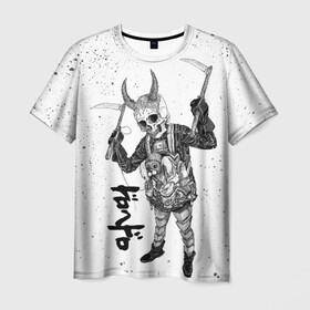 Мужская футболка 3D с принтом Dorohedoro Tidaruma в Кировске, 100% полиэфир | прямой крой, круглый вырез горловины, длина до линии бедер | anime | dorohedoro | ebisu | manga | аниме | дорохедоро | манга | эбису