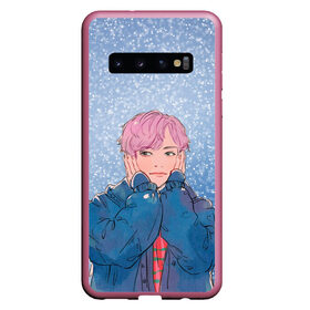 Чехол для Samsung Galaxy S10 с принтом JIMIN SPRING DAY в Кировске, Силикон | Область печати: задняя сторона чехла, без боковых панелей | bt21 | bts | hoseok | jhope | jimin | jin | jungkook | namjoon | rm | taehyung | v | бантан | бт21 | бтс | весна | ви | голубая | джей хоуп | джин | зима | намджун | новый год | рм | снег | снежинки | спринг дэй | тэхен | хосок | чимин | чонгук 