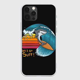 Чехол для iPhone 12 Pro Max с принтом Baby Shark Lets Surf в Кировске, Силикон |  | 
