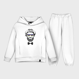 Детский костюм хлопок Oversize с принтом Hipster dude в Кировске,  |  | beard | butterfly | cool | dude | face | fashion | guy | hat | hipster | hype | moustache | бабочка | борода | круто | лицо | мода | очки | парень | усы | хайп | хипстер | чувак | шляпа