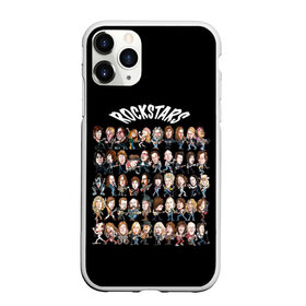 Чехол для iPhone 11 Pro матовый с принтом ROCK STARS в Кировске, Силикон |  | beatles | bono | kiss | music | nirvana | queen | rock | roling stones | stars | usa | боно | джагер | звезды | кобэйн | меркьюри | музыка | озборн | разные | рок