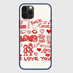 Чехол для iPhone 12 Pro Max с принтом Детская любовь в Кировске, Силикон |  | дети | детские рисунки | любовь | сердечки | я тебя люблю.