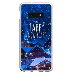 Чехол для Samsung S10E с принтом Happy New Year в Кировске, Силикон | Область печати: задняя сторона чехла, без боковых панелей | 