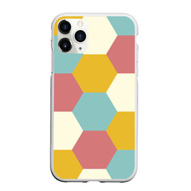 Чехол для iPhone 11 Pro Max матовый с принтом Разноцветные узоры в Кировске, Силикон |  | Тематика изображения на принте: геометрия | разноцветный | спорт | узоры | фигура | футбол | шестиугольники