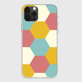 Чехол для iPhone 12 Pro Max с принтом Разноцветные узоры в Кировске, Силикон |  | геометрия | разноцветный | спорт | узоры | фигура | футбол | шестиугольники