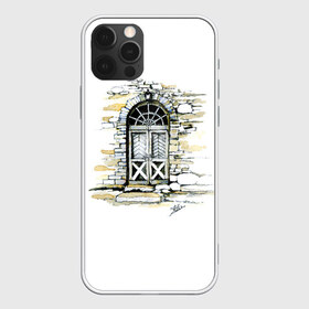 Чехол для iPhone 12 Pro Max с принтом Старая дверь в Кировске, Силикон |  | акварель | графика | старая дверь