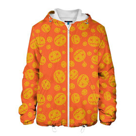 Мужская куртка 3D с принтом Helloween Pumpkin - Хеллоуин в Кировске, ткань верха — 100% полиэстер, подклад — флис | прямой крой, подол и капюшон оформлены резинкой с фиксаторами, два кармана без застежек по бокам, один большой потайной карман на груди. Карман на груди застегивается на липучку | helloween | orange | pumpkin | оранжевый | тыквы | хеллоуин