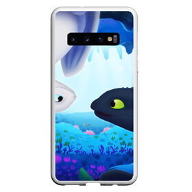 Чехол для Samsung Galaxy S10 с принтом Приручить Дракона в Кировске, Силикон | Область печати: задняя сторона чехла, без боковых панелей | Тематика изображения на принте: dragon | how to train your dragon the hidden world | драконы | икинг | как приручить дракона 3 | персонажи