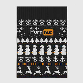 Постер с принтом Christmas PornHub в Кировске, 100% бумага
 | бумага, плотность 150 мг. Матовая, но за счет высокого коэффициента гладкости имеет небольшой блеск и дает на свету блики, но в отличии от глянцевой бумаги не покрыта лаком | 