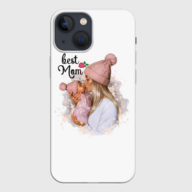 Чехол для iPhone 13 mini с принтом Best Mom в Кировске,  |  | 2021 | best mom | mom | беременность | доченька | дочка | дочке | лучшая мама | люблю маму | любовь | мама | маме | мамочка | мамочке | мамуле | мамуля | пузожитель | рождение ребенка | самая лучшая мама | семья