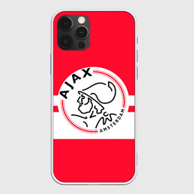 Чехол для iPhone 12 Pro с принтом AJAX AMSTERDAM в Кировске, силикон | область печати: задняя сторона чехла, без боковых панелей | ajax | amsterdam | football | holland | red | sport | team | white | амстердам | аякс | гол | голландия | красный | логотип | мяч | нидерланды | полосы | спорт | футбол