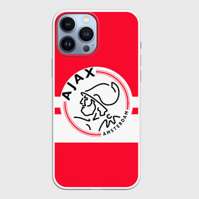 Чехол для iPhone 13 Pro Max с принтом AJAX AMSTERDAM в Кировске,  |  | Тематика изображения на принте: ajax | amsterdam | football | holland | red | sport | team | white | амстердам | аякс | гол | голландия | красный | логотип | мяч | нидерланды | полосы | спорт | футбол