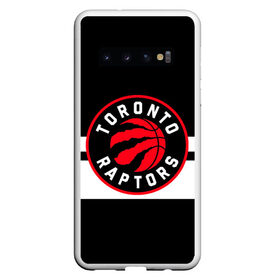 Чехол для Samsung Galaxy S10 с принтом TORONTO RAPTORS в Кировске, Силикон | Область печати: задняя сторона чехла, без боковых панелей | Тематика изображения на принте: basketball | canada | logo | nba | raptors | sport | team | toronto | usa | баскетбол | канада | логотип | мяч | нба | полосы | рэпторс | спорт | сша | торонто | черный