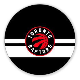 Коврик для мышки круглый с принтом TORONTO RAPTORS в Кировске, резина и полиэстер | круглая форма, изображение наносится на всю лицевую часть | basketball | canada | logo | nba | raptors | sport | team | toronto | usa | баскетбол | канада | логотип | мяч | нба | полосы | рэпторс | спорт | сша | торонто | черный