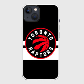 Чехол для iPhone 13 с принтом TORONTO RAPTORS в Кировске,  |  | Тематика изображения на принте: basketball | canada | logo | nba | raptors | sport | team | toronto | usa | баскетбол | канада | логотип | мяч | нба | полосы | рэпторс | спорт | сша | торонто | черный