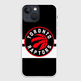 Чехол для iPhone 13 mini с принтом TORONTO RAPTORS в Кировске,  |  | Тематика изображения на принте: basketball | canada | logo | nba | raptors | sport | team | toronto | usa | баскетбол | канада | логотип | мяч | нба | полосы | рэпторс | спорт | сша | торонто | черный