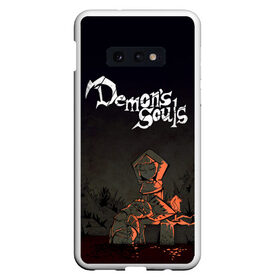 Чехол для Samsung S10E с принтом Demons souls в Кировске, Силикон | Область печати: задняя сторона чехла, без боковых панелей | dark souls | demon souls | demons souls | demons souls remastered | git gud | гит гуд | дарк соулз | демон соулз