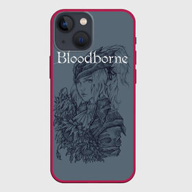Чехол для iPhone 13 mini с принтом Bloodborne в Кировске,  |  | dark souls | demon souls | demons souls | demons souls remastered | git gud | гит гуд | дарк соулз | демон соулз