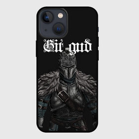 Чехол для iPhone 13 mini с принтом Git gud в Кировске,  |  | dark souls | demon souls | demons souls | demons souls remastered | git gud | гит гуд | дарк соулз | демон соулз