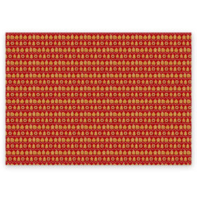 Поздравительная открытка с принтом Рождественское печенье в Кировске, 100% бумага | плотность бумаги 280 г/м2, матовая, на обратной стороне линовка и место для марки
 | 