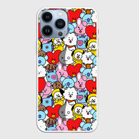 Чехол для iPhone 13 Pro Max с принтом BT21   BTS в Кировске,  |  | Тематика изображения на принте: army | bt 21 | bt21 | bts | chimmy | cooky | koya | mang | rj | shooky | tata | van | арджей | бт21 | бтс | ван | коя | куки | манг | тата | чими | шоки