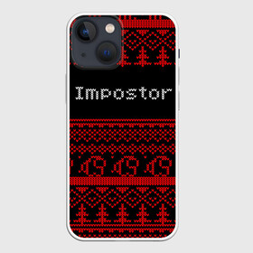 Чехол для iPhone 13 mini с принтом AMONG US   Impostor НОВЫЙ ГОД в Кировске,  |  | among | among us | amongus | crewmate | game | games | imposter | impostor | logo | monster | sabotage | shhh | амонг | амонг ас | амонгас | год | игра | игры | импостер | космос | крюмейт | лого | логотип | логотипы | монстр | новогодний | нов