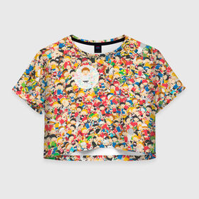 Женская футболка Crop-top 3D с принтом Дзюдоист АнтиПсихоВирус в Кировске, 100% полиэстер | круглая горловина, длина футболки до линии талии, рукава с отворотами | 