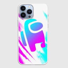 Чехол для iPhone 13 Pro Max с принтом AMONG US   NEON в Кировске,  |  | Тематика изображения на принте: among | among us | amongus | crewmate | game | games | imposter | impostor | logo | monster | sabotage | shhh | амонг | амонг ас | амонгас | игра | игры | импостер | космос | крюмейт | лого | логотип | логотипы | монстр | саботаж | символ | сим