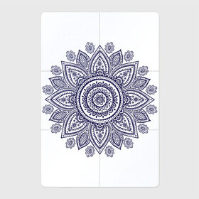 Магнитный плакат 2Х3 с принтом Хнойный цветок в Кировске, Полимерный материал с магнитным слоем | 6 деталей размером 9*9 см | Тематика изображения на принте: арт | вектис | вектор | рисунок | синий | хна | хной | хноя | цветок