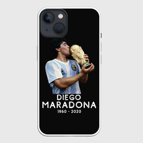 Чехол для iPhone 13 с принтом Diego Maradona в Кировске,  |  | 10 | 1960 | 2020 | argentina | barcelona | diego | football | legend | leo | lionel | maradona | messi | retro | rip | soccer | аргентина | барселона | бога | диего | легенда | лионель | марадона | месси | мяч | ретро | рука | форма | футбол