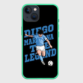 Чехол для iPhone 13 с принтом Diego Maradona в Кировске,  |  | 10 | 1960 | 2020 | argentina | barcelona | diego | football | legend | leo | lionel | maradona | messi | retro | rip | soccer | аргентина | барселона | бога | диего | легенда | лионель | марадона | месси | мяч | ретро | рука | форма | футбол