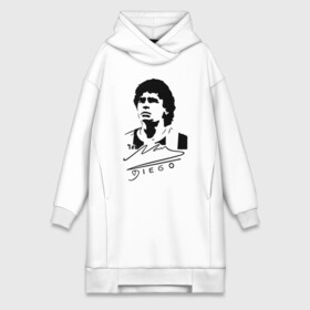 Платье-худи хлопок с принтом Diego Maradona в Кировске,  |  | 10 | 1960 | 2020 | argentina | barcelona | diego | football | legend | leo | lionel | maradona | messi | retro | rip | soccer | автограф | аргентина | барселона | бога | диего | легенда | лионель | марадона | месси | мяч | ретро | роспись | р