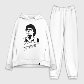 Женский костюм хлопок Oversize с принтом Diego Maradona в Кировске,  |  | 10 | 1960 | 2020 | argentina | barcelona | diego | football | legend | leo | lionel | maradona | messi | retro | rip | soccer | автограф | аргентина | барселона | бога | диего | легенда | лионель | марадона | месси | мяч | ретро | роспись | р